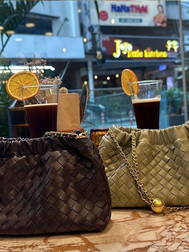 WW | Luxuriöse Damen Tasche Mit Goldener Kette