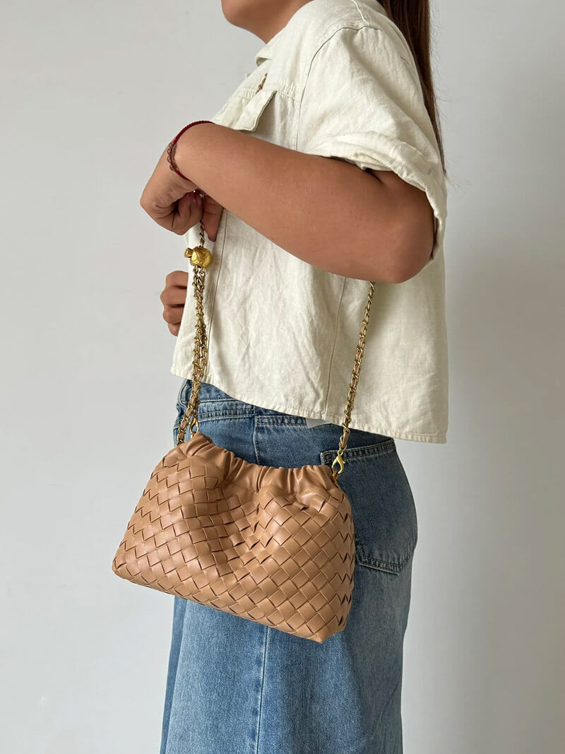 WW | Luxuriöse Damen Tasche Mit Goldener Kette