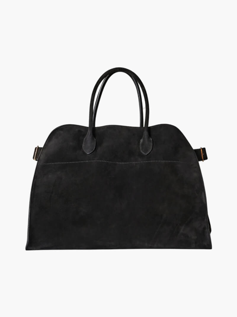Damen-Vintage-Tasche aus veganem Leder, 38 × 28 × 23 cm