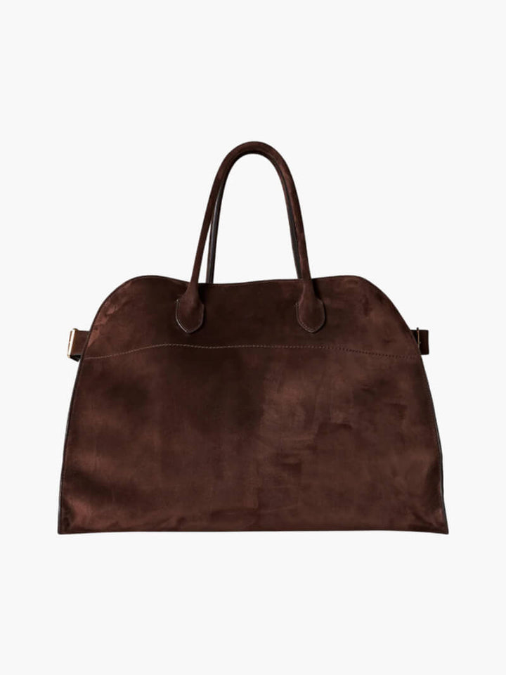 Damen-Vintage-Tasche aus veganem Leder, 38 × 28 × 23 cm