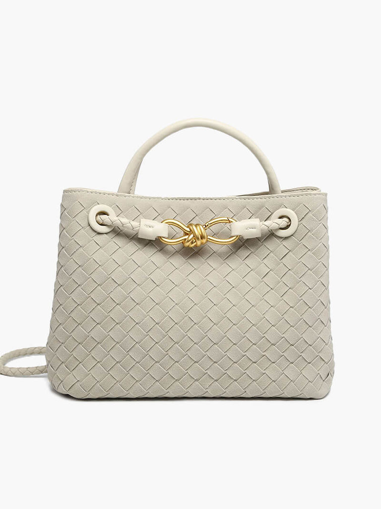 WW | Geflochtene Damen Tasche Aus Wildleder