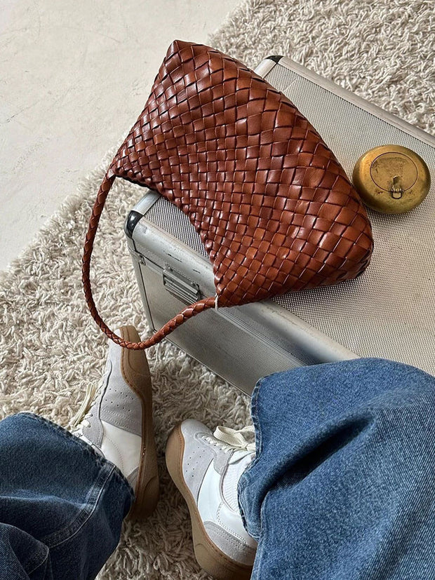 WW | Schultertasche Mit Geflochtenem Design