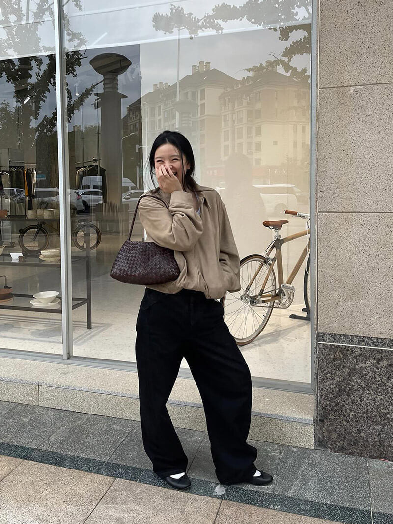 WW | Schultertasche Mit Geflochtenem Design