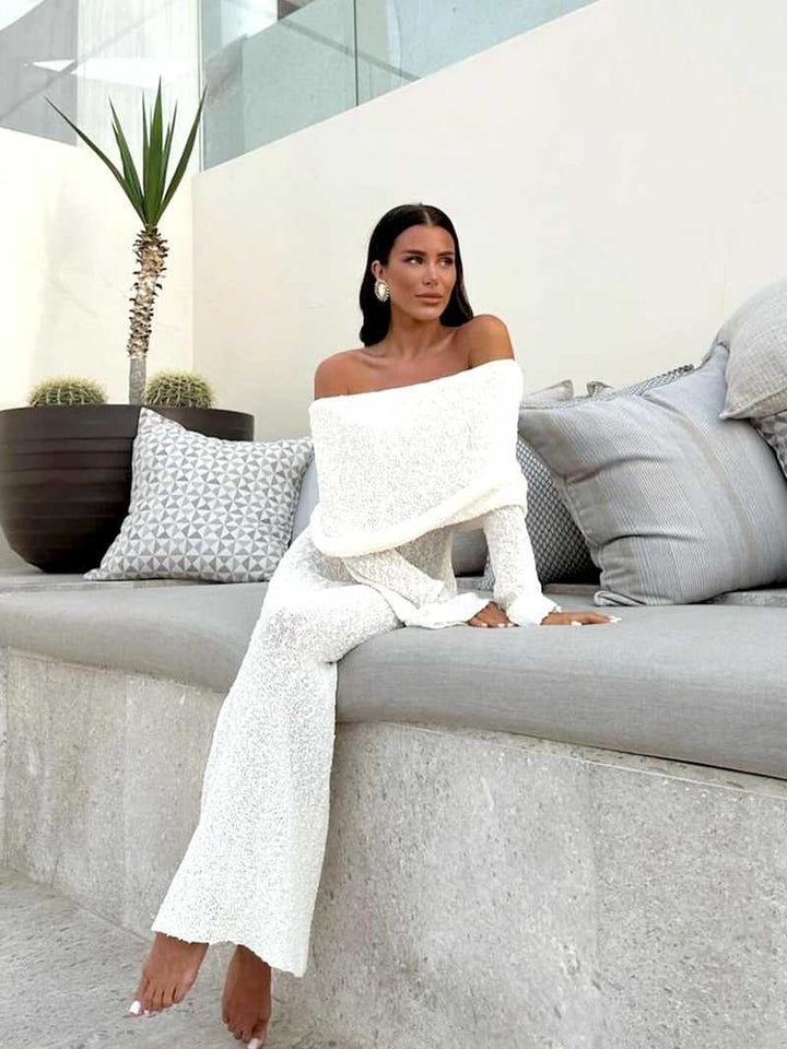 W&W Mode | Off-shoulder Maxi-Kleid für Damen