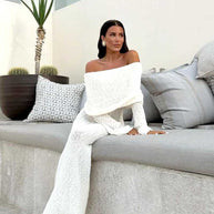 WW | Off-shoulder Maxi-Kleid für Damen