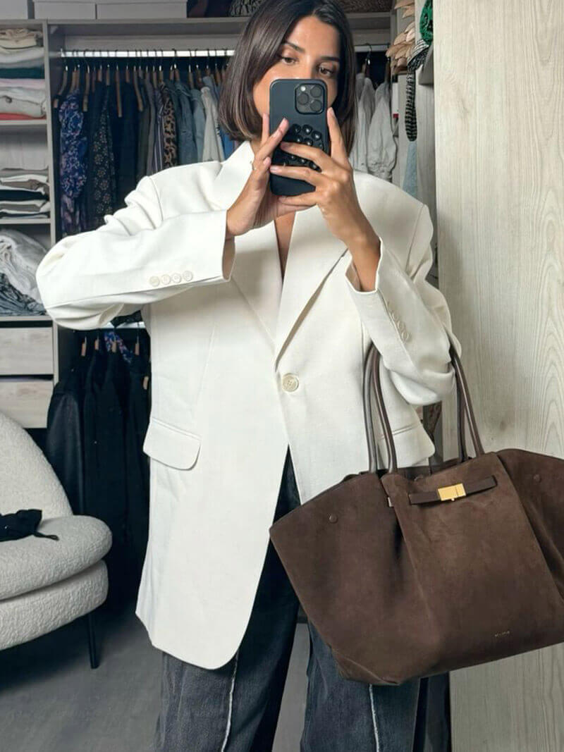 WW | Moderne Damen Tasche Aus Wildleder
