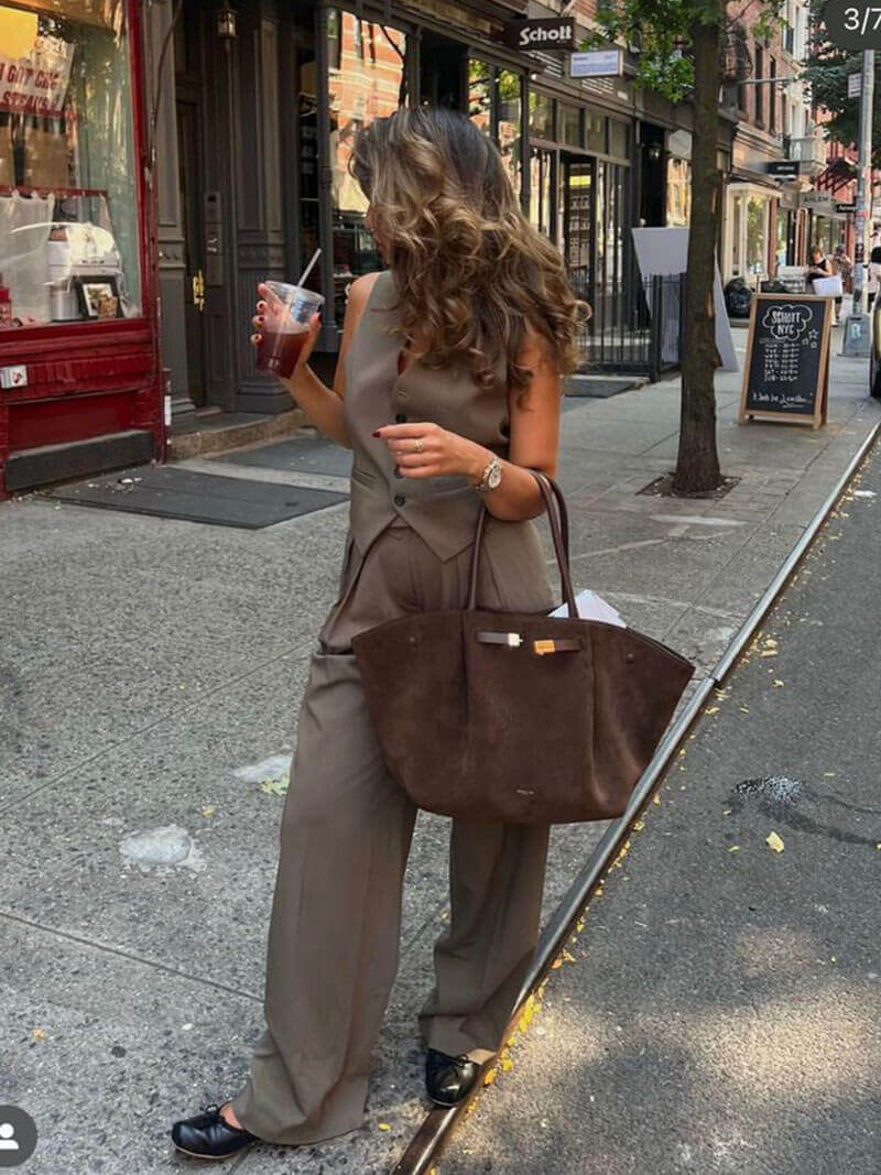 WW | Moderne Damen Tasche Aus Wildleder
