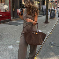 WW | Moderne Damen Tasche Aus Wildleder