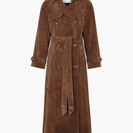 WW | Zeitloser Wildleder-Trenchcoat für einen eleganten Flair