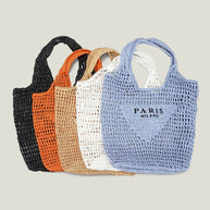 WW Milano - Handgewebte Tasche mit WW- und Milano-Aufdruck