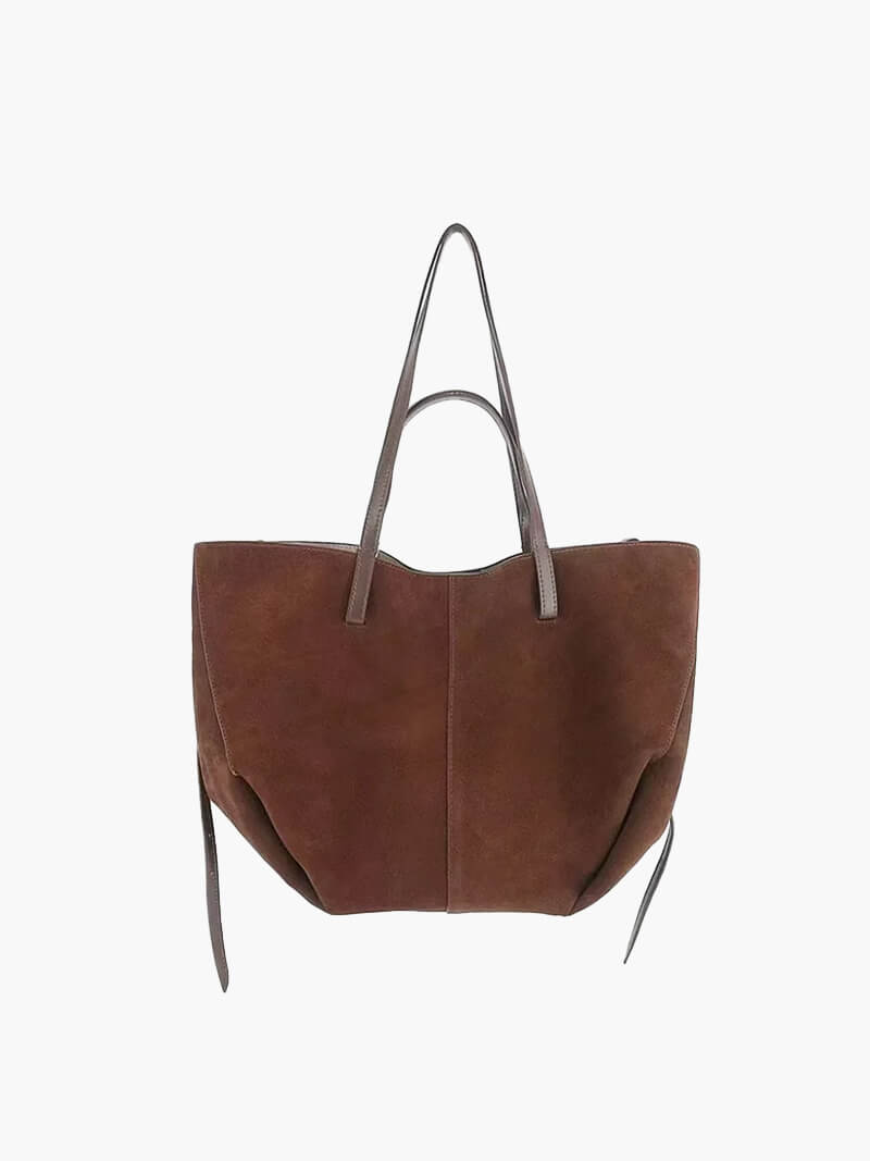 W&W Mode | braune und schwarze Tote Bag für Damen - schicke und vielseitige Handtasche