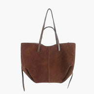 WW | braune und schwarze Tote Bag für Damen - schicke und vielseitige Handtasche