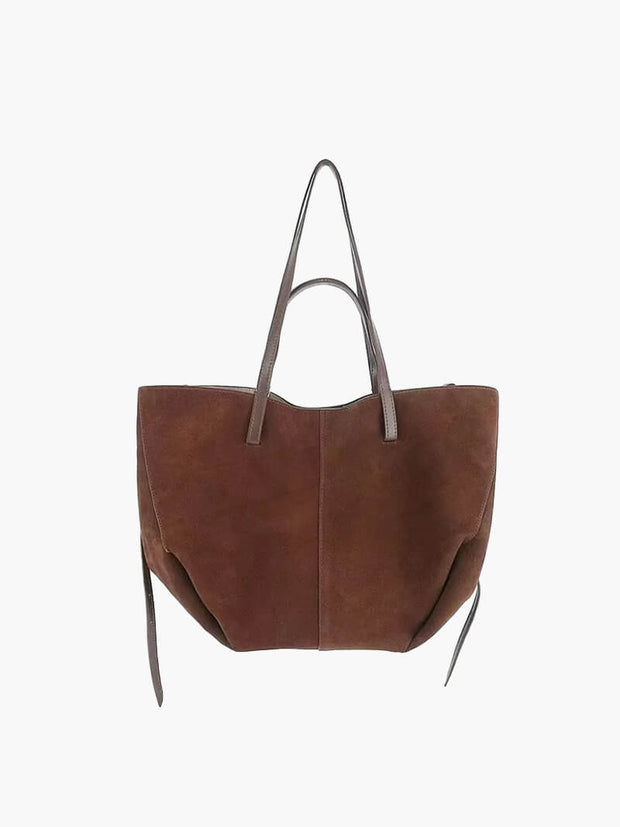 WW | braune und schwarze Tote Bag für Damen - schicke und vielseitige Handtasche