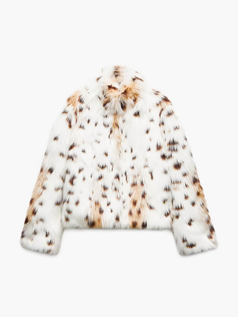 WW | Leopardenmuster Pelzjacke