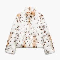 WW | Leopardenmuster Pelzjacke