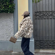 WW | Leopardenmuster Pelzjacke