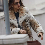 WW | Leopardenmuster Pelzjacke
