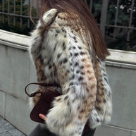WW | Leopardenmuster Pelzjacke