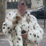 WW | Leopardenmuster Pelzjacke
