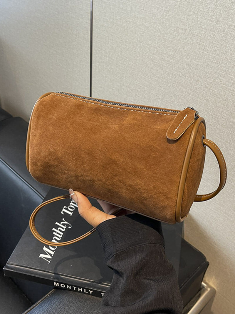 WW | Weiche Braune Wildleder Tasche