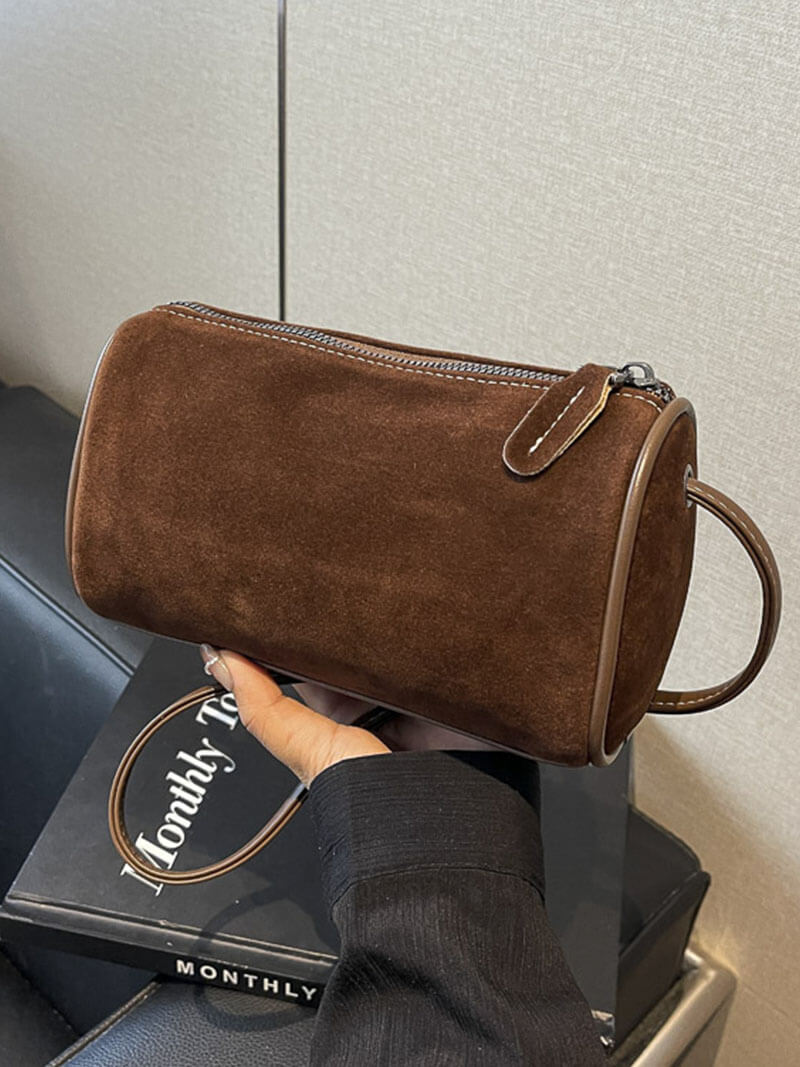 WW | Weiche Braune Wildleder Tasche