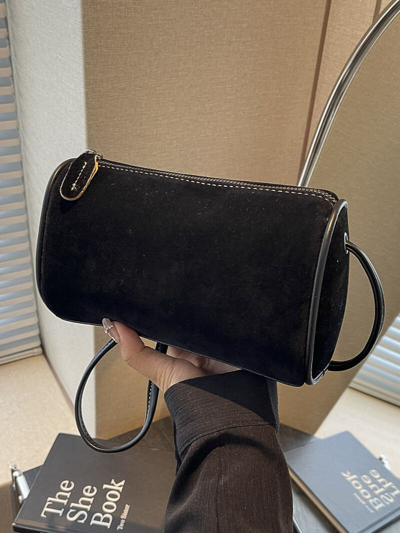 WW | Weiche Braune Wildleder Tasche