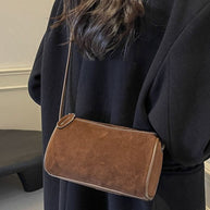 WW | Elegante Schultertasche Aus Wildleder