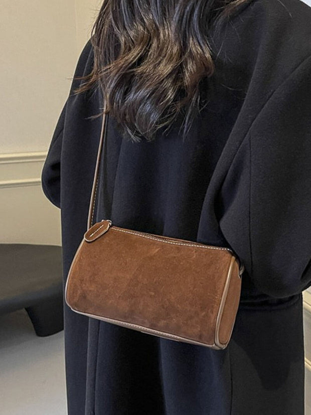 WW | Elegante Schultertasche Aus Wildleder