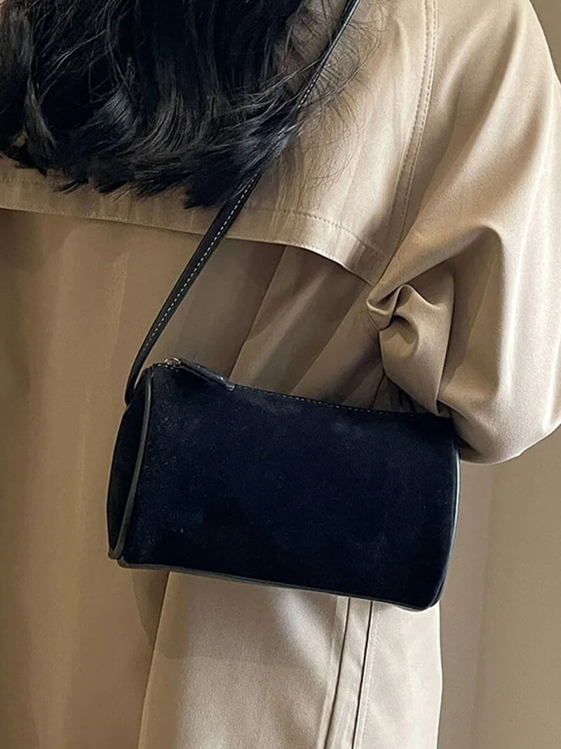 WW | Weiche Braune Wildleder Tasche