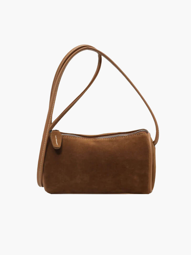 WW | Weiche Braune Wildleder Tasche