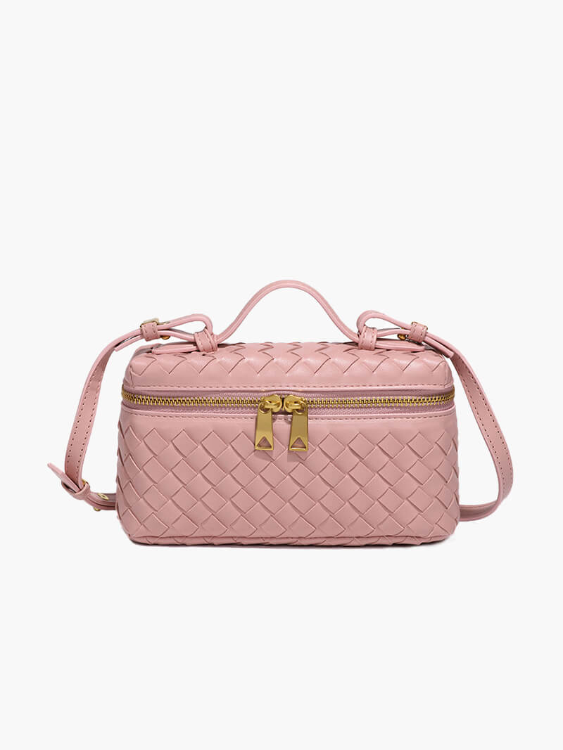 WW | Leder Umhängetasche Damen - elegant mit goldenen Details, vielseitig
