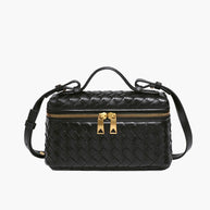 WW | Leder Umhängetasche Damen - elegant mit goldenen Details, vielseitig