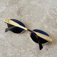 WW - Sonnebrille Damen Gold | Vintage Retro Sunglasses Women