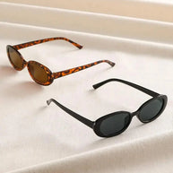 WW | Ovaler Sonnenbrille Im 90er Jahre Stil Mit Weinlese Charme