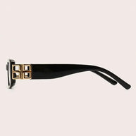 WW - Schwarze Sonnenbrille Damen | Vintage Retro Sunglasses