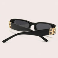 WW - Schwarze Sonnenbrille Damen | Vintage Retro Sunglasses
