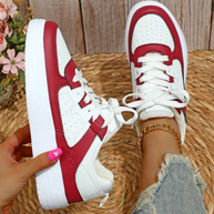 WW | Pastellfarbene Colorblock-Sneaker mit Chunky-Sohle für Frauen