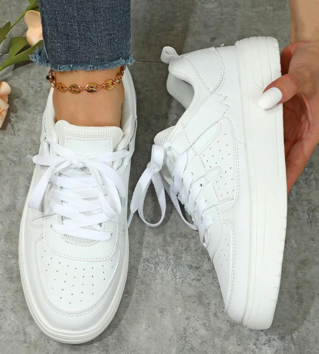 WW | Pastellfarbene Colorblock-Sneaker mit Chunky-Sohle für Frauen