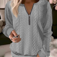 WW | Schlichter Pullover mit Reißverschluss