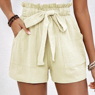 WW | Shorts mit Gürtel lockere Passform Shorts mit hoher Taille Mini Shorts