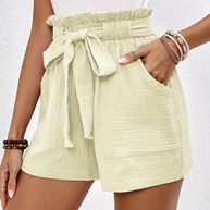 WW | Shorts mit Gürtel lockere Passform Shorts mit hoher Taille Mini Shorts