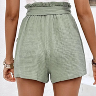 WW | Shorts mit Gürtel lockere Passform Shorts mit hoher Taille Mini Shorts