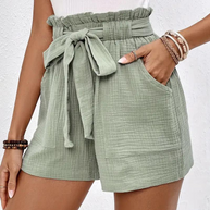 WW | Shorts mit Gürtel lockere Passform Shorts mit hoher Taille Mini Shorts