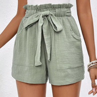 WW | Shorts mit Gürtel lockere Passform Shorts mit hoher Taille Mini Shorts