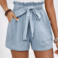 WW | Shorts mit Gürtel lockere Passform Shorts mit hoher Taille Mini Shorts