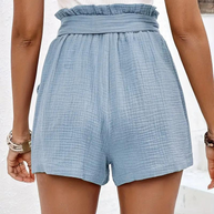 WW | Shorts mit Gürtel lockere Passform Shorts mit hoher Taille Mini Shorts