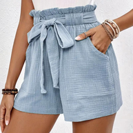 WW | Shorts mit Gürtel lockere Passform Shorts mit hoher Taille Mini Shorts