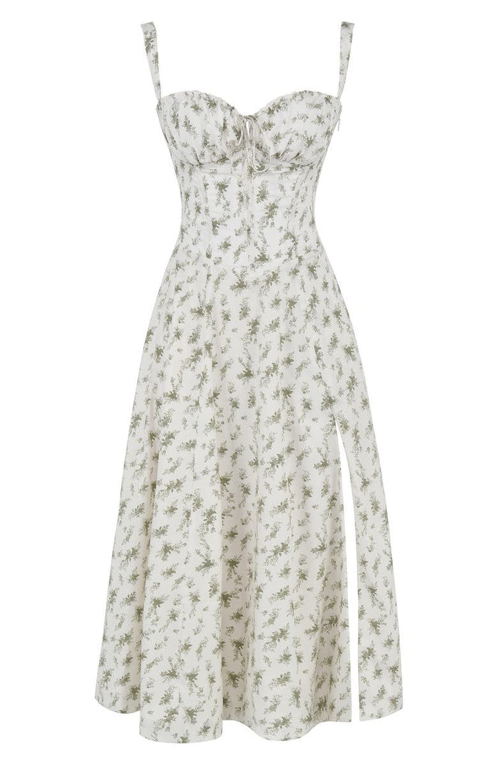 W&W Mode | Ärmellos Rückenkrawatte Midikleid Sonnenkleid