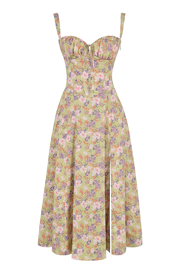 W&W Mode | Ärmellos Rückenkrawatte Midikleid Sonnenkleid