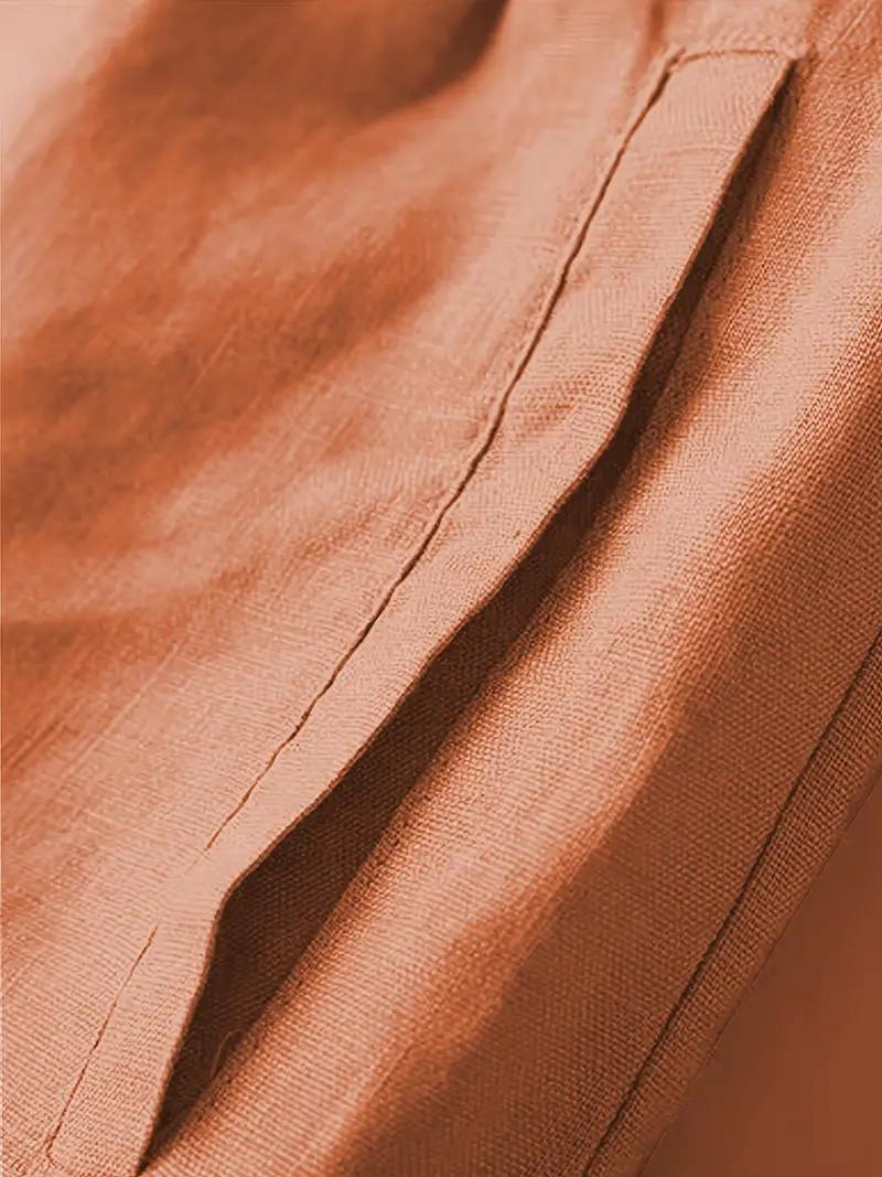 Damen-Sommershorts mit hoher Taille und elastischem Bund